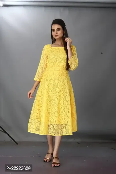 Classic Net Embroidered Kurtis For Women
