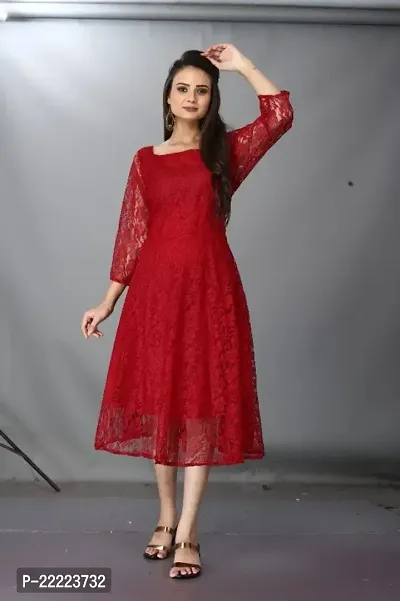 Classic Net Embroidered Kurtis For Women-thumb0