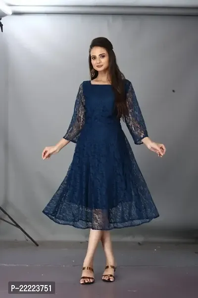 Classic Net Embroidered Kurtis For Women