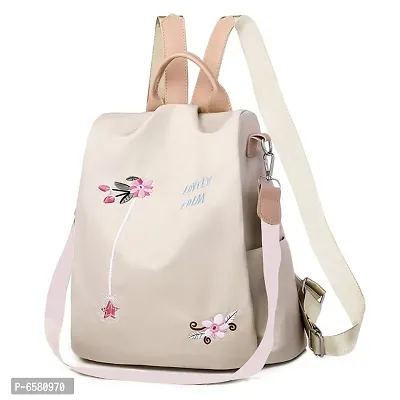 New Flower Embroidered Artistic National Style Oxford Large Capacity Womens Bag Generation Backpack-thumb0