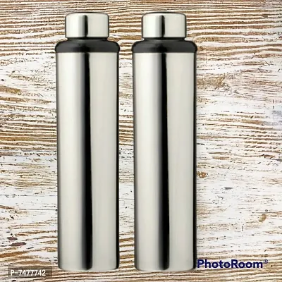 Stainless steel water bottle 1000ml approxe,water bottle,steel bottle,gym,sipper,school,office,water bottle 900ml.(Dhoom).Pack of 2-thumb0