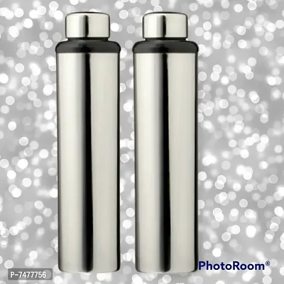 Stainless steel water bottle 1000ml approxe,water bottle,steel bottle,gym,sipper,school,office,water bottle 900ml.(Dhoom).Pack of 2-thumb0