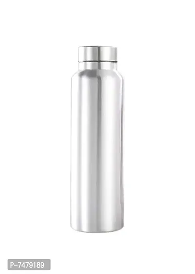 Stainless steel water bottle 1000ml approxe,water bottle,steel bottle,gym,sipper,school,office,water bottle 900ml.(Organ).Pack of 1