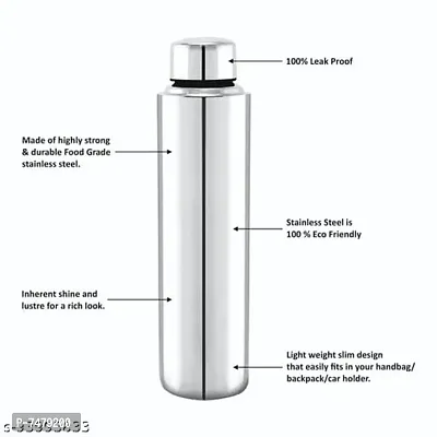 Stainless steel water bottle 1000ml approxe,water bottle,steel bottle,gym,sipper,school,office,water bottle 900ml.(Organ).Pack of 4-thumb2