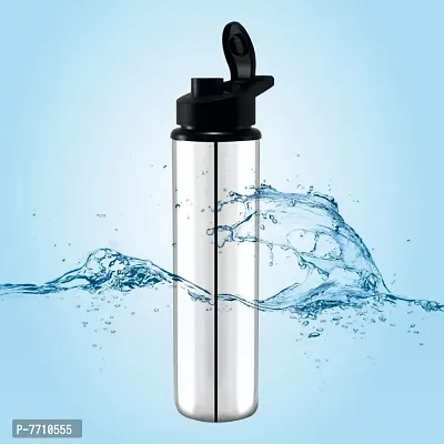 Stainless steel water bottle 1000ml approxe,water bottle,steel bottle,gym,sipper,school,office,water bottle 900ml.(Sports).Pack of 1-thumb0