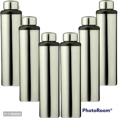 Stainless steel water bottle 1000ml and 900ml.(DHOOM).Pack of 6-thumb0