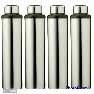 Stainless steel water bottle 1000ml and 900ml.(Sports).Pack of 4-thumb0