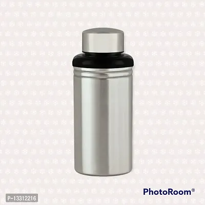 (( DHOOM 500 ML )) Stainless Steel Sports Water Bottles | College bottle| Single Wall BPA Free  Leak Proof Cap and Steel Bottle 500 ml, Pack of 1-thumb0