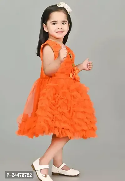 Fabulous Cotton Blend Frock Dress For Girls-thumb2