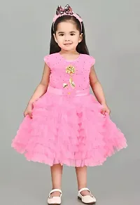 Fabulous Cotton Blend Frock Dress For Girls-thumb2