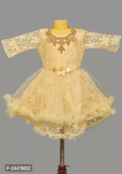 Fabulous Cotton Blend Frock Dress For Girls