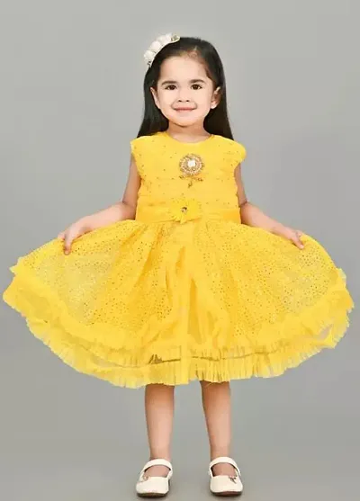 Fabulous Net Frock Dress For Girls