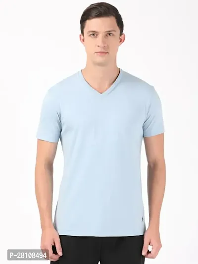 Classic Cotton Blend T-Shirt for Men-thumb0