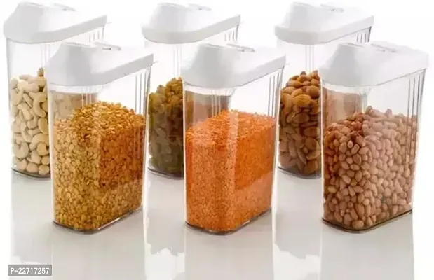 Premium Quality Jars  Container Set, Transparent Set Of 6 - 750 Ml-thumb0