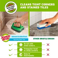 Scotch-Brite Fibre Bathroom Scrubber Brush (Green, Pack of 2)-thumb1