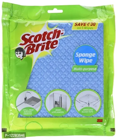 Scotch-Brite Sponge Wipe, Pack of 5 (Color and Print May Vary)-thumb0