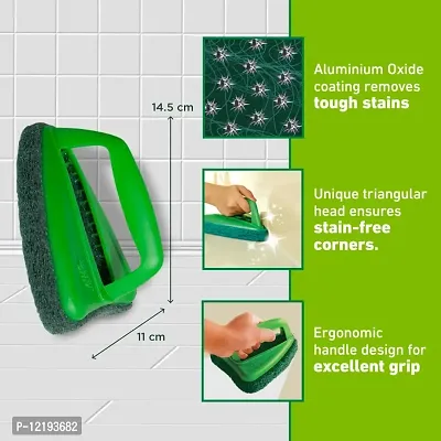 Scotch-Brite Fibre Bathroom Scrubber Brush (Green, Pack of 2)-thumb3