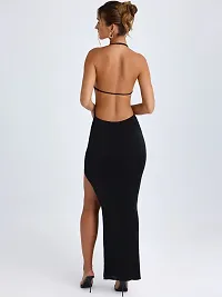 Women Bodycon v neck dress-thumb1