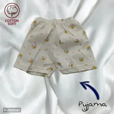 New Born Baby Gift Set of 5 Items, Green Open Half Sleeves Jhabla Vest, T-Shirts, Pyajama Pant, Cap, Towel, Handkerchief Gift Set for Infant Babies 0-12 Months-thumb5