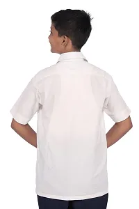 D V Enterprise White School Half Shirts for Boy's and Girls Uniforms Shirt with Collar and Pocket, School Uniform Shirt for Boys and Girls (36 Inch)-thumb1