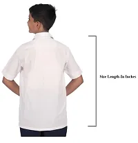 D V Enterprise White School Half Shirts for Boy's and Girls Uniforms Shirt with Collar and Pocket, School Uniform Shirt for Boys and Girls (36 Inch)-thumb3