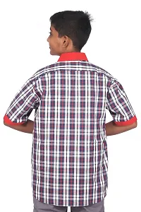 D V Boys Cotton Regular Fit Uniform Shirt-thumb1