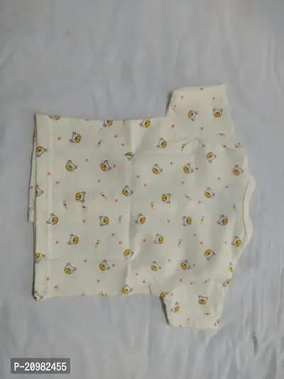 New Born Baby Gift Set of 5 Items, Blue Open Half Sleeves Jhabla Vest, T-Shirts, Pyajama Pant, Cap, Towel, Handkerchief Gift Set for Infant Babies 0-12 Months-thumb3