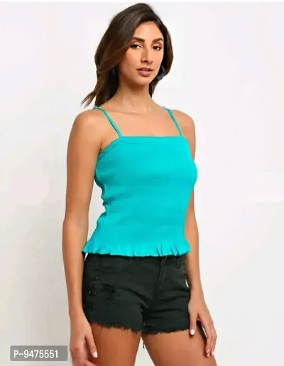 spaghetti strap crop top-thumb3