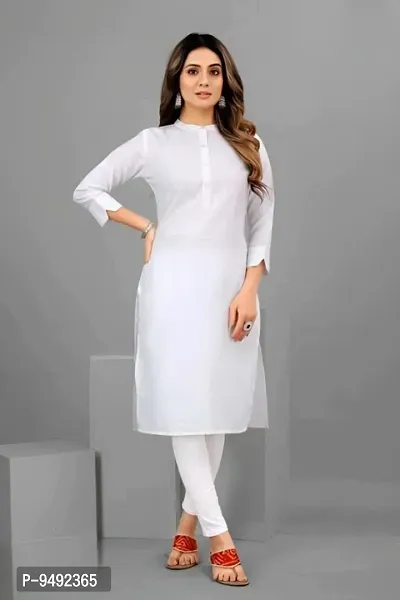 Latest Beautiful Rayon Stitched Kurta for Women-thumb0