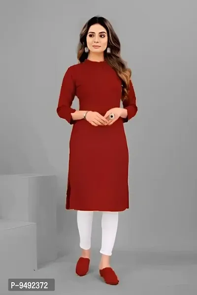 Latest Beautiful Rayon Stitched Kurta for Women-thumb0