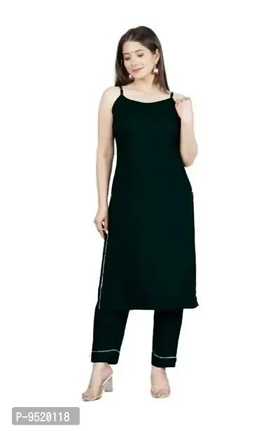 Classic Rayon Solid Kurtis For Womens-thumb0