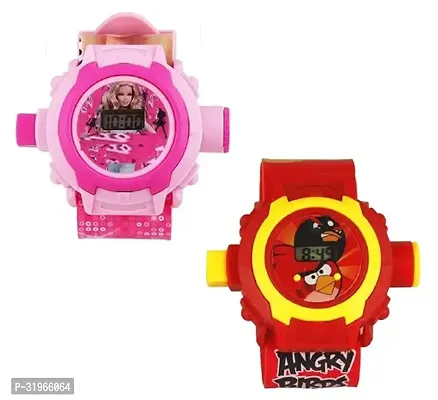 Angry Birds  Barbie Projector Watch for Kids Pack of 2-thumb0