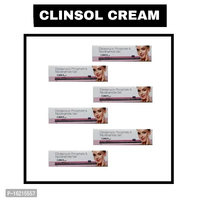 Clinsol Anti-Acne Gel 15g { Pack Of 6 } - For Acne  Pimples Free - Helps To Acne-Prone Skin For Acne Scars And Acne Pits Remover-thumb0