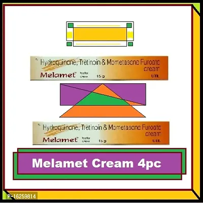 MELAMET SCAR REMOVER  ACNE CARE SKIN CREAM 15 Gm (PACK OF 4) Dark Spot And Pimple Removing Cream.