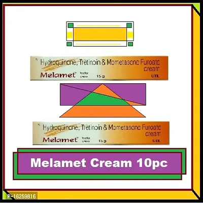 MELAMET SCAR REMOVER  ACNE CARE SKIN CREAM 15 Gm (PACK OF 10) Dark Spot And Pimple Removing Cream.-thumb0