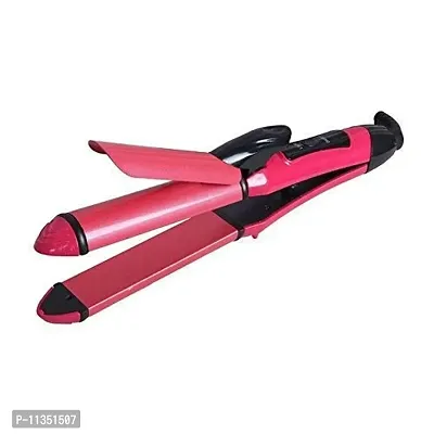 PARIDA Enterprise 2 In 1 Hair Straightener And Curler Hair Straightening Machine For Women With Ceramic Plate | Hair Straightener And Curler Combo (Pink)-thumb3