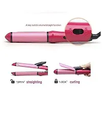 PARIDA Enterprise 2 In 1 Hair Straightener And Curler Hair Straightening Machine For Women With Ceramic Plate | Hair Straightener And Curler Combo (Pink)-thumb3