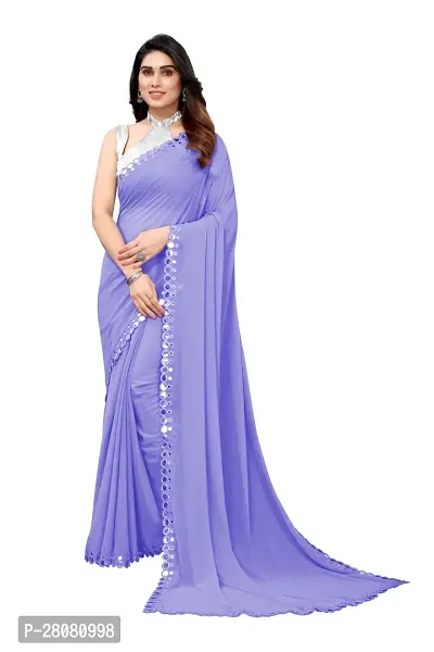 Beautiful Georgette Saree with Blouse piece-thumb3