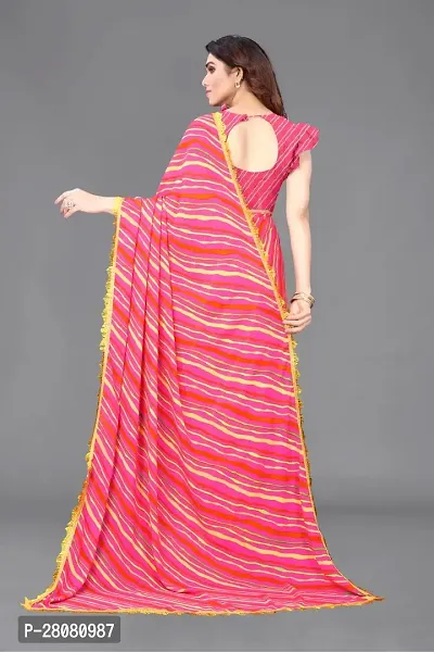 Women Chiffon Printed Saree With Blouse Piece-thumb4