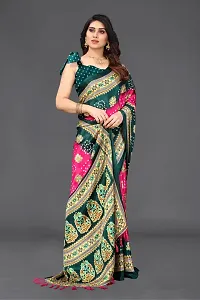 Beautiful Poly Silk Saree with Blouse piece-thumb4