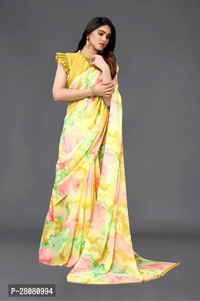 Beautiful Georgette Saree with Blouse piece-thumb2