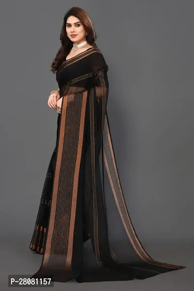 Women Chiffon Saree with  Blouse Piece-thumb4