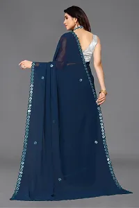 Beautiful Georgette Saree with unstitched Blouse piece for Women-thumb3