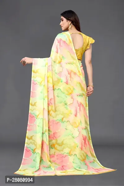 Beautiful Georgette Saree with Blouse piece-thumb3