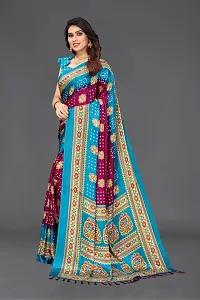 -Women Chiffon Printed Saree With Blouse Piece-thumb3