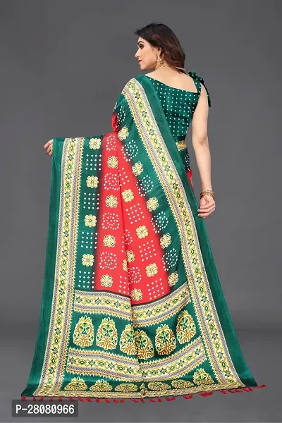 Beautiful Poly Silk Saree with Blouse piece-thumb5