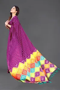 Women Chiffon Printed Saree With Blouse Piece-thumb1