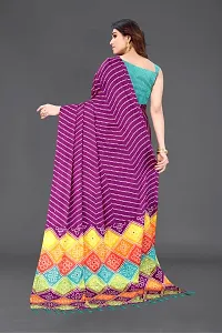 Women Chiffon Printed Saree With Blouse Piece-thumb4