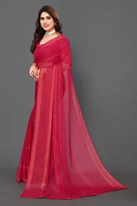 Women Chiffon Saree with  Blouse Piece-thumb3