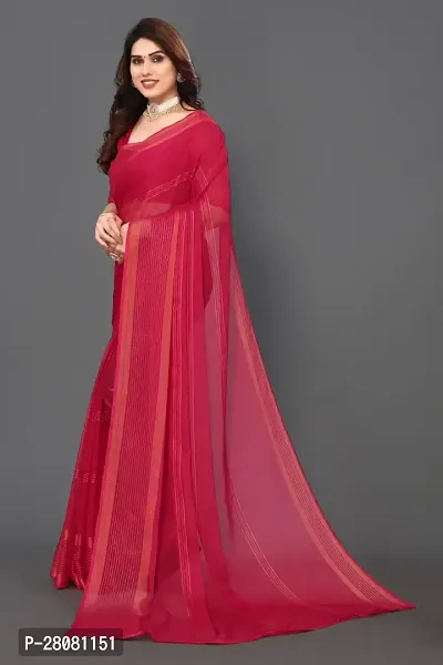 Women Chiffon Saree with  Blouse Piece-thumb4